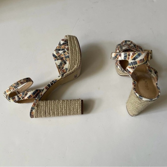 Gibson Latimer Luciana Multicolor Espadrille Platform Heels Sandals - Picture 11 of 11